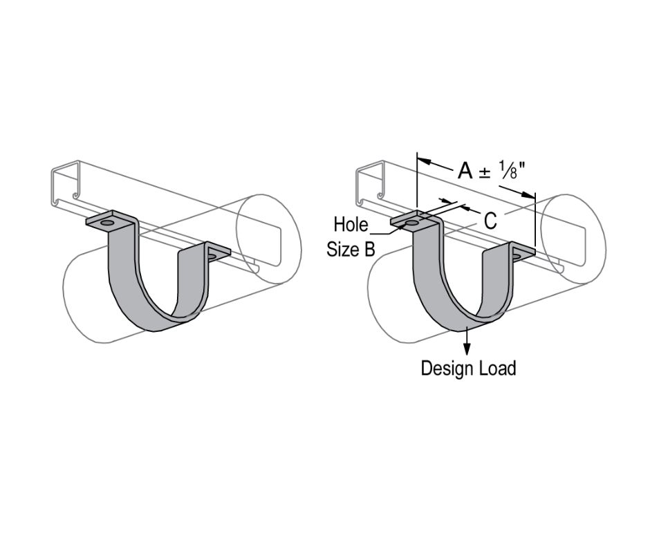 Hold Down Clamp or Pipe Strap