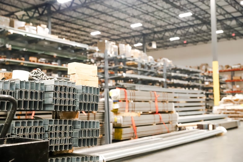 Image of strut channel in the PUPCO warehouse